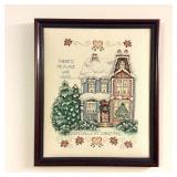 Framed Christmas Sampler