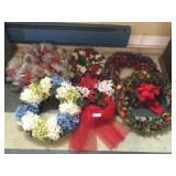 (6) Spring and Holiday Wreaths