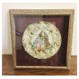 Gilt Framed Religious Plate