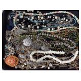 Tray Lot of Assorted Beads, Necklaces #1