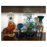 4pc Decanters and Dï¿½cor