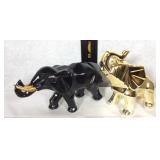 2 Ceramic Elephants