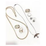 Lot of Gold Filled and Silver Jewelry