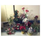 Large Lot of Dï¿½cor, Floral, Baskets