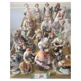 Tray Lot of Figurines, Grandma and Grandpa,