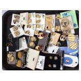 Tray of Carded Pierced Earrings