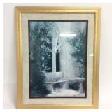 Architectural Print with Doves