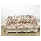 Acacia Wicker Sofa, 80" Long