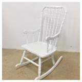 Early American Style Painted White Rocking Chair