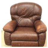 Lazy Boy Brown Leather Lift / Reclining Chair