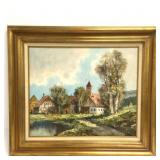 Painting on Canvas, J. Fruhmesser, Countryside
