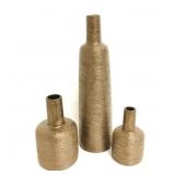 Studio / A, (3) Spun Bronze Shaded Vases