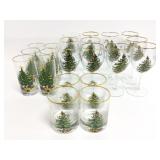 (22) pcs of  Spode Christmas Tree Glassware