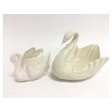 Goebel and Lenox Swan Bowls