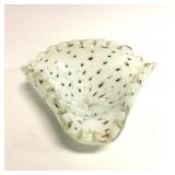 Vintage Murano Glass Triangle Bowl