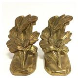 Burroughs Cast Metal Pine Bookends