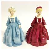 (2) Royal Worcester Figurines, Grandmother Dress
