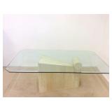 Contemporary Glass Top Table