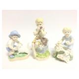 3 Royal Worcester Birthday Month Figurines