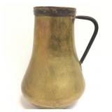 Large Copper Handled Vessle