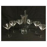 (8) Piece Martini Set
