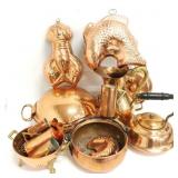 (13) Pieces of Copper Decorator Items