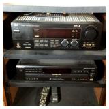 Electronics Cabinet, JVC Receivor, Sony CD Changer