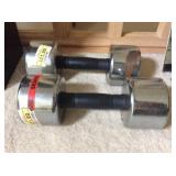 (2) Chrome 20# Dumbbells
