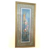 Framed Chinese Embroidered Silk Tapestry