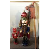 (2) Christmas Nutcrackers and Stick Horse