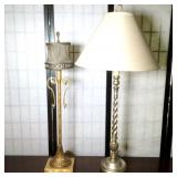 (2) Tall Banquet Lamps with Shades