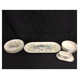 (9) Pieces Villeroy & Bosch "Carpe" Pattern China