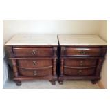 Pulaski Furniture Marble Top Side Tables (2)