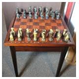 Table Chess Board and Chess Men