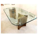 Mastercraft Brass Trilobi Triangular Base Table