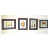Set of (7) William Gibbs Classic Instrument Prints