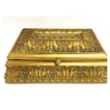 Ornate Gold Jewelry / Document Box