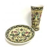 Keramikos Vase and Plate
