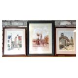 (3) Prints of Quebec, Canada