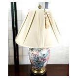 Fredrick Cooper Ceramic Floral Asian Lamp