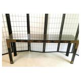 Black Lacquer Chinoiserie Console Table