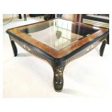 Black Lacquer Chinoiserie Coffee Table