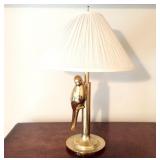 Brass Parrot Lamp
