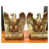 Pair of Eagle Brass Clad Bookends