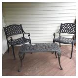 (3)pc Cast Aluminum Patio Set