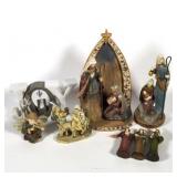 Lot of Assorted Religious Items, Nativity, Angels