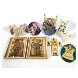 Lot of Assorted Religious Crosses, Figures