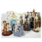 (8) pcs Religious Statues and Lights