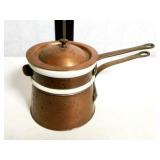 Hall Ceramic with Copper Double Boiler