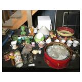 Table Lot, Shades, Kitchen Glass, Pitchers